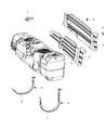Ram Fuel Tank Strap Diagram - 52102527AB