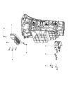 Ram 2500 Transmission Mount Diagram - 52122843AB