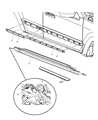 Jeep Grand Cherokee Door Moldings Diagram - 1DG43RXFAA