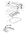 Dodge Durango Hood Hinge Diagram - 68083023AD