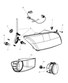 Dodge Caliber Headlight Diagram - 5303741AF