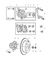 Dodge Caliber Brake Caliper Diagram - 68033077AA