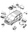Ram C/V Air Bag Control Module Diagram - 68063119AE