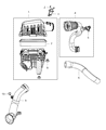 Ram Air Filter Diagram - 4593880AA