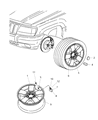 1999 Jeep Grand Cherokee Spare Wheel Diagram - 5EZ98TAEAB