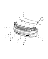 Ram 1500 Classic Parking Assist Distance Sensor Diagram - 5LS53TZZAA