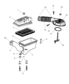 1998 Dodge Durango Air Duct Diagram - 4883599AA