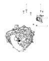 Dodge Caliber Engine Mount Bracket Diagram - 5105671AF