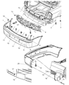 2008 Chrysler 300 Bumper Diagram - 68027860AA