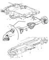 2005 Dodge Ram 3500 Parking Brake Cable Diagram - 52010294AA