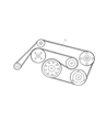 2005 Chrysler Crossfire Drive Belt Diagram - 5097758AA