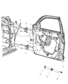 2008 Chrysler PT Cruiser Door Check Diagram - 5067252AB