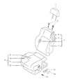 1998 Dodge Avenger Seat Cushion Diagram - MR731015