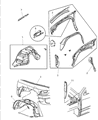 Dodge Ram 2500 Fender Diagram - 55234709AG