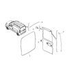 2017 Ram ProMaster City Door Seal Diagram - 68266094AA