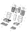 Dodge Journey Seat Cushion Diagram - 68042316AA