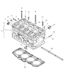 Chrysler Cylinder Head Bolts Diagram - 68001457AA