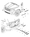 2018 Jeep Grand Cherokee Emblem Diagram - 68321814AB