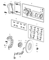 Jeep Brake Caliper Bracket Diagram - 68346925AB