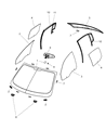 Chrysler 200 Window Run Diagram - 5074573AJ