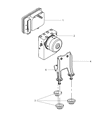 Dodge Magnum ABS Control Module Diagram - 5175609AD