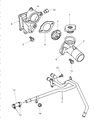1998 Chrysler Sebring Thermostat Housing Diagram - 4667515