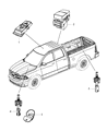2010 Dodge Ram 3500 Power Window Switch Diagram - 4602915AA