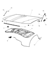 2011 Dodge Charger Hood Latch Diagram - 55113780AB