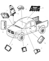 2002 Dodge Ram 1500 ABS Control Module Diagram - 5083096AA