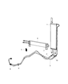 2007 Chrysler Aspen Transmission Oil Cooler Hose Diagram - 55056534AA