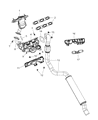 Dodge Journey Catalytic Converter Diagram - 5171143AC
