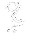 Dodge Challenger Power Steering Hose Diagram - 68078545AE