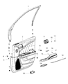 2016 Chrysler 300 Armrest Diagram - 1WK361X9AB
