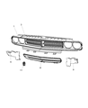 2011 Dodge Challenger Grille Diagram - 68109855AA