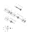 Dodge Journey Transfer Case Shim Diagram - 68252957AA