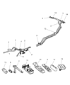 2002 Dodge Stratus Brake Booster Vacuum Hose Diagram - 5018717AA