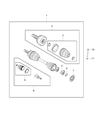 Jeep Renegade Axle Shaft Diagram - 68249357AA