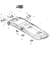 Dodge Durango Sun Visor Diagram - 1LS23DX9AG