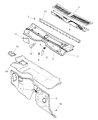 Jeep Cherokee Dash Panels Diagram - 55175378AD