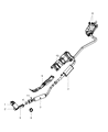 Jeep Catalytic Converter Gasket Diagram - 5105630AA