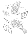 Dodge Durango Door Seal Diagram - 55256414AD