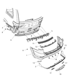 2020 Jeep Grand Cherokee Bumper Diagram - 6HZ59DX8AB