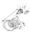 Dodge Nitro Automatic Transmission Shift Levers Diagram - 52125338AA