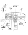 Dodge Magnum A/C Switch Diagram - 4596495AD
