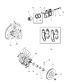 Chrysler Cirrus Brake Caliper Diagram - 4856923