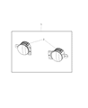 Jeep Gladiator Fog Light Diagram - 82215549