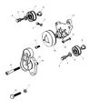 2001 Jeep Cherokee Belt Tensioner Diagram - 4897159AB