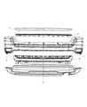 Jeep Compass Bumper Diagram - 68109898AA