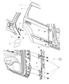 Jeep Door Hinge Diagram - 55113664AH