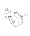 Jeep Wrangler Brake Booster Diagram - 4798158AB